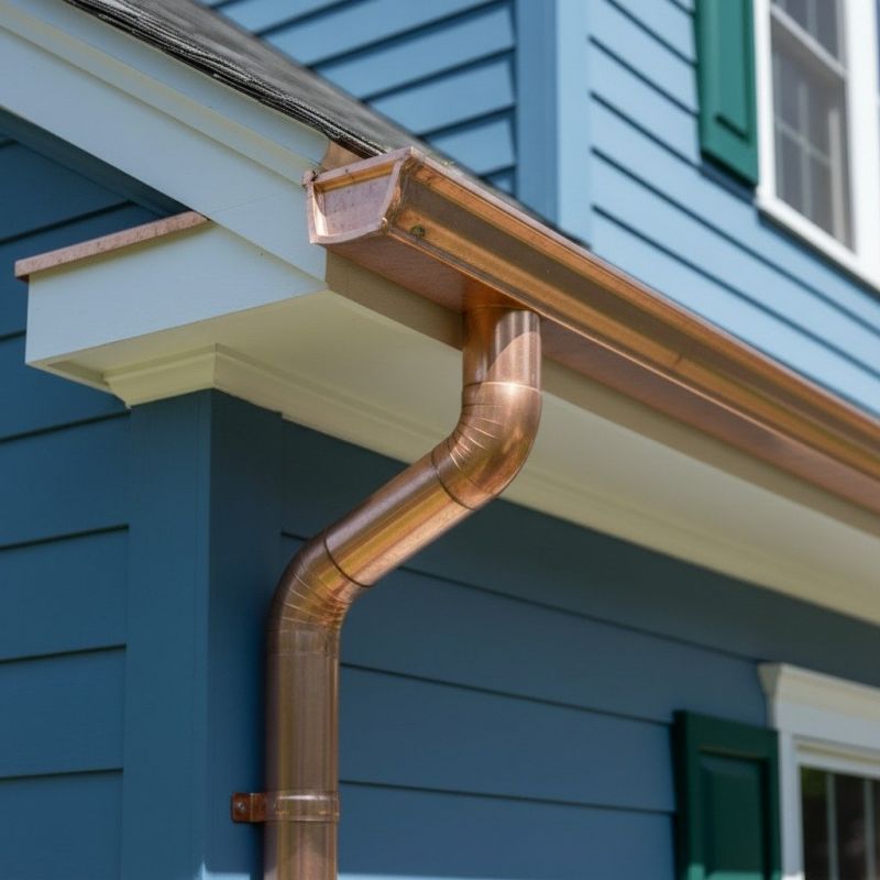 Copper Gutter Service detail